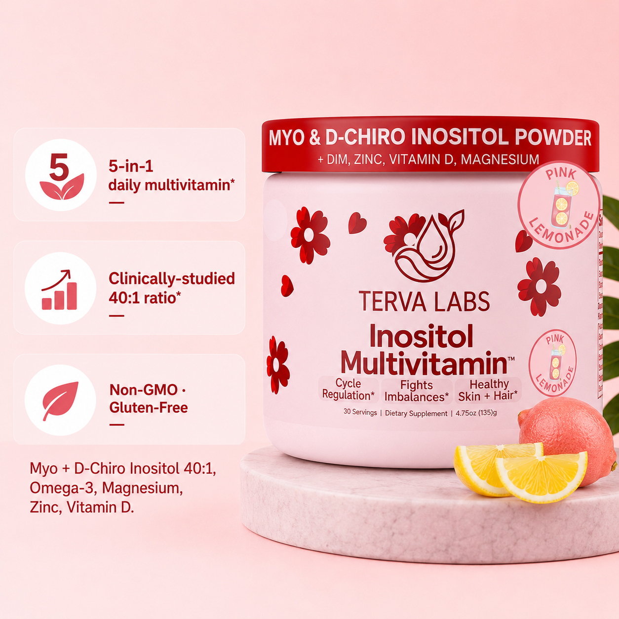 Myo-Inositol Fertility + Cycle Support Powder
