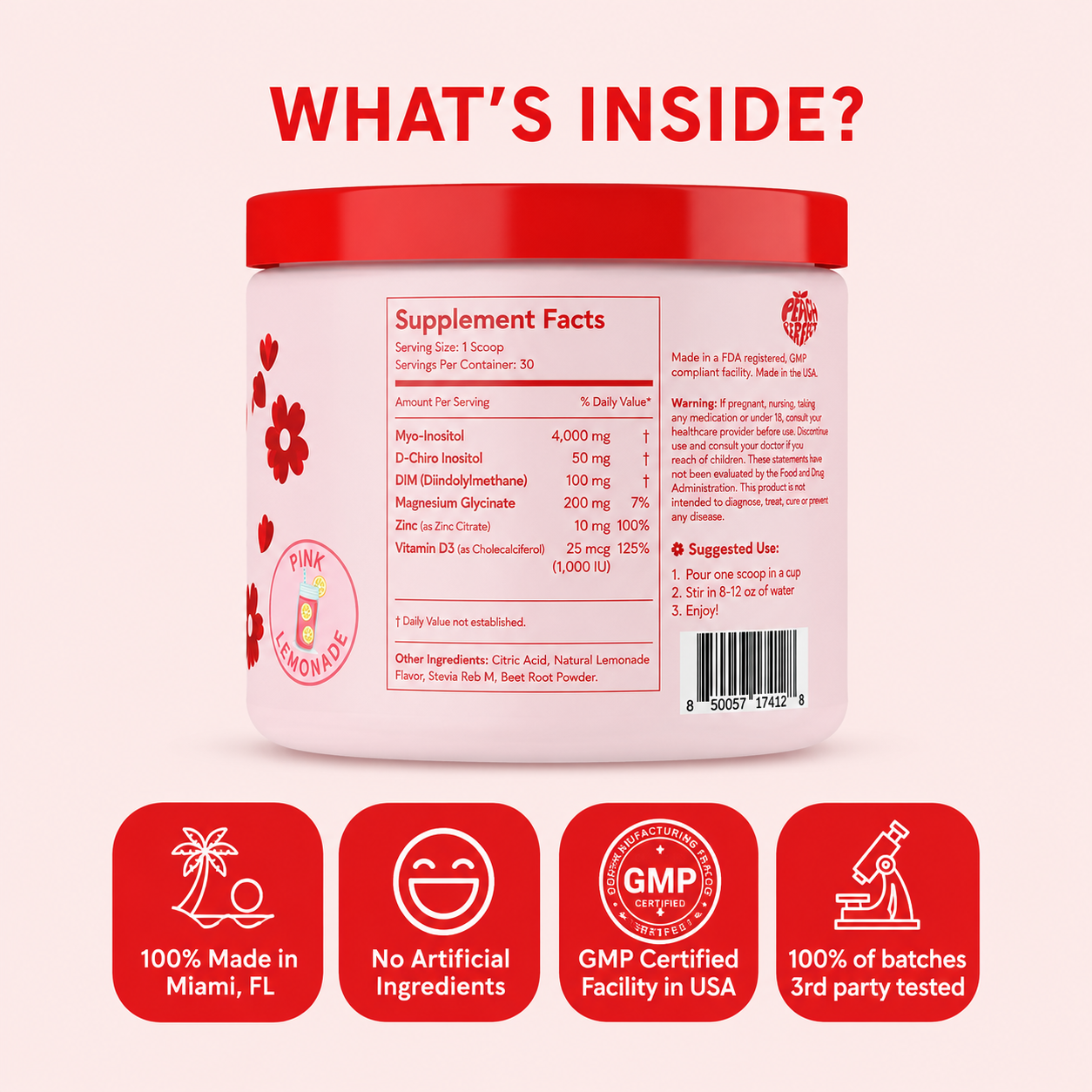 Myo-Inositol Fertility + Cycle Support Powder